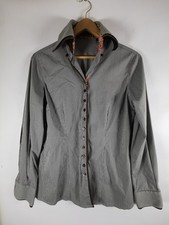 Fior Da Liso Damen Karo Langarm Hemd mit Knopfleiste Größe 42 Top Zustand