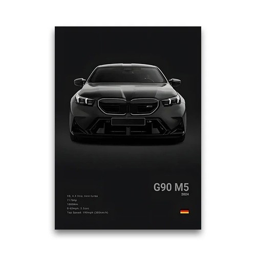 Bmw g90 car poster druck - bmw,