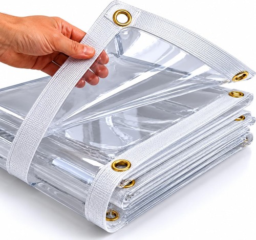 100 transparente plane ösen - 100%,