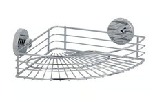 WENKO Vacuum-Loc Eckablage Bari Befestigen ohne bohren, Stahl, 31,5 x 8,5 x 22