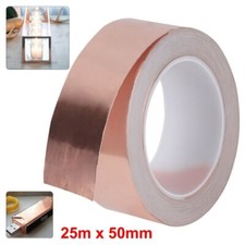 20/25 M Kupferband Kupferfolie Klebeband Selbstklebend Abschirm Schnecken Band