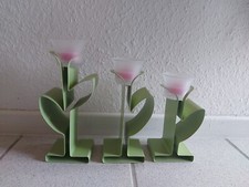 PartyLite Votivkerzenhalter Tulpentrio P91318 + PartyLite Teelicht