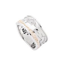 DUR Schmuck Ring FEHMARN 2.0 Strandsand, Silber 925/-  rhodiniert (R5910)