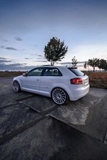 Audi A3 8P Sline Heckdiffusor Diffusor Original LY9C Ibisweiss