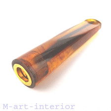 Antik Bernstein Zigaretten Spitze 8,2 cm Original Baltic Amber Cigartte Tip