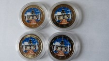 4 x 2 Euro Gedenkmünzen