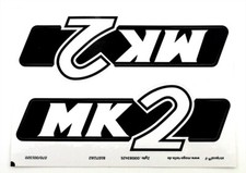 Hercules MK 2 Seitendeckel Aufkleber Dekor Schriftzug Satz
