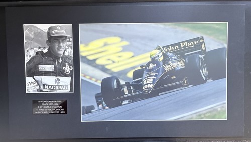 Ayrton senna signiert - ayrton, 1985