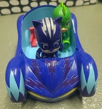 Catboy mit Fahrzeug und Gecko