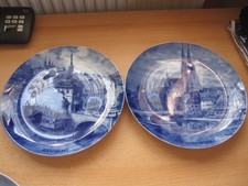 Kaiser Porzellan Städteteller blau Hans Liska Sammel Teller Regensburg/Bamberg