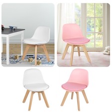 Kindermöbel Kinderstuhl mit Holzbeinen Sitzhöhe Stabile mit Rückenlehne #2316