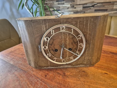 Vintage alte holz - holz, tischuhr