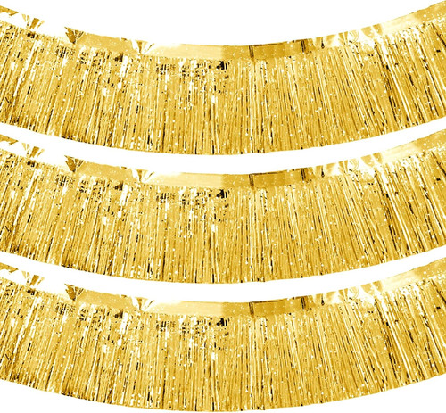 Metallfolie fringe girland - metallfolie,
