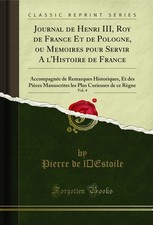 Journal de Henri III, Roy de