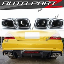 Auspuffblende Endrohre Y eckig