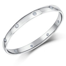 Palladium diamant ring hofform - diamant,