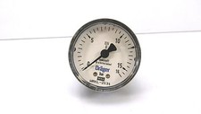 Wika Dräger Manometer Sauerstoff 0-16 bar Anschluss 1/2" 