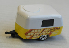 Majorette Eriba Puck Wohnwagen creme/gelb Caravan Anhänger Trailer Camping