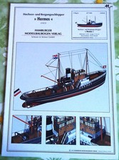 Modellbaubogen Hochsee-und Bergungsschlepper Hermes