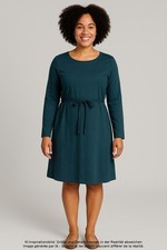 Maas Kleid Damen Dress Damenkleid Gr. EU 44 Baumwolle Türkis #f77ffnl