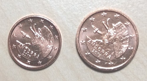 Andorra 2017 cent und - andorra,