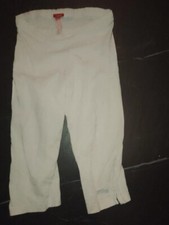 Esprit weiß kurze Capri Leggins Gr 128 134 zum Rock Mädchen Kleidung Hose Sommer