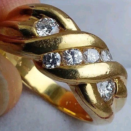 Schwerer karat gold ring 7 - 18,