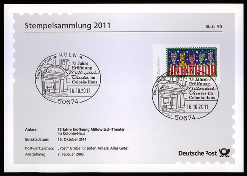 Brd sonderstempel blatt - brd, sonderstempel-blatt