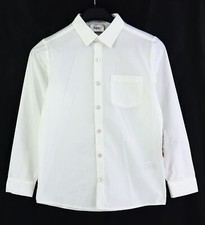 Hemd Gr. 134 Weiß Kinder Langarmhemd Bluse Tunika RPW