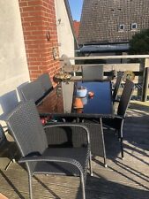 ESTEXO Polyrattan 7-tlg. Gartenmöbel Set - Anthrazit Grau