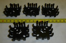 5 Stück Finger Kühlkörper mit Bohrung für  2N3055  + Co   ; TO3 + TO66