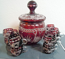 Vintage Böhmisches Bowle Set