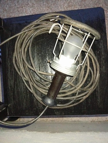 Vintage werkstatt handlampe - vintage, werkstatt‑handlampe