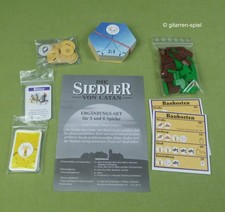Die Siedler von Catan Ergänzungs-Set  Erweiterung 5. & 6. Spieler Holz Komplett!