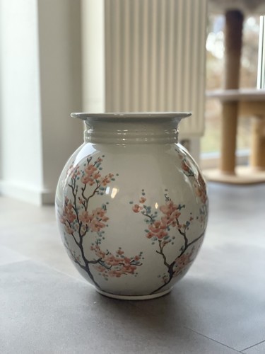 Bunzlauer unikat vase signiert - vase,
