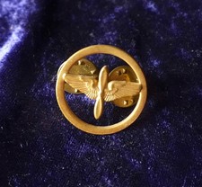 US Crest Abzeichen wohl 1950 post WWII vintage Wings Auszeichnung Piloten alt