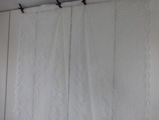 Nostalgie Spitzen Vorhang Rosen 2 x off with 140 x 300 Landhaus Romantisch