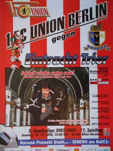 Programm 2002 union berlin - programm,