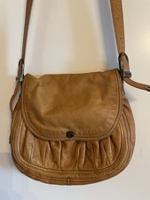 Vintage Retro Tuscans 80er Hochwertig Weiches Ledertasche Crossover Tasche Italy