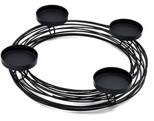 Design Adventskranz RINGS aus Metall - Kerzenleuchter Advent Kerzenhalter Scandi