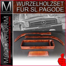 Mercedes SL W113 Pagode Wurzelholz Holzsatz 4 teilig wood kit Holz 113 Pagoda