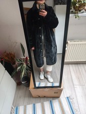Cooler Studio Untold Popken Mantel Kunstfell BIB schwarz XL, ungetragen w NEU