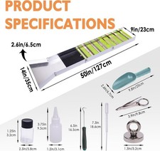 Große Goldwaschrinne Model , gold sluice box,127cm x 23cm, Goldwaschen