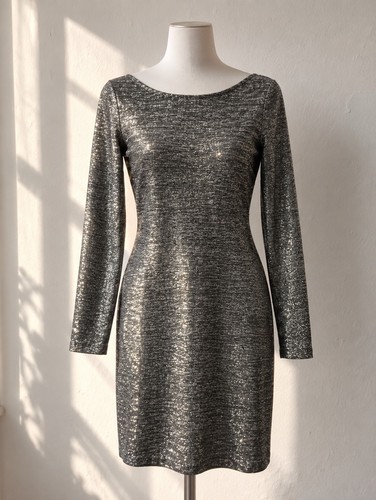 Neu glitzer mini kleid silber - neu:,