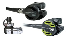 Atomic Aquatics B2 DIN Sealed Atemregler mit Octopus Z2 Atemreglerset - NEU !!!