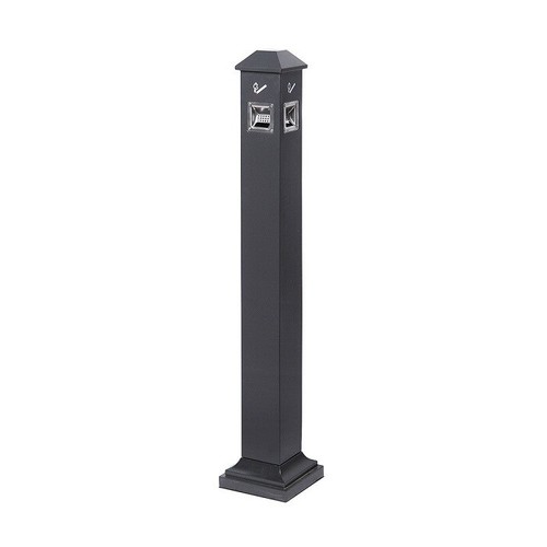 Ascher schwarz freistehend