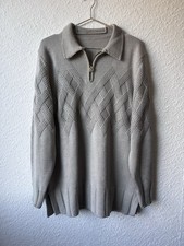 Vintage Luxus Strickpullover | LUCIDO ORLY | Made in Italy Gr. L Grau