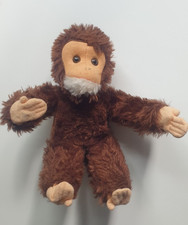 Plüschtier Affe - sehr alt - 26 cm -inkl. Schürze