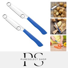 2 Stück Schnell Schneidemesser mit Abnehmbarer Feder, Multifunktionale Obst u...