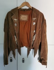 Stockerpoint Wildleder Jacke Braun  Fransen Gr Xl Copper Country
